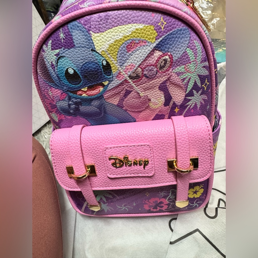 Disney's Lilo and Stitch -- Angel & Stitch WondaPop 11" Vegan Leather backpack